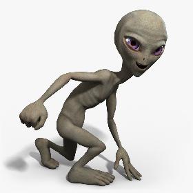 Grey Alien - Rigged